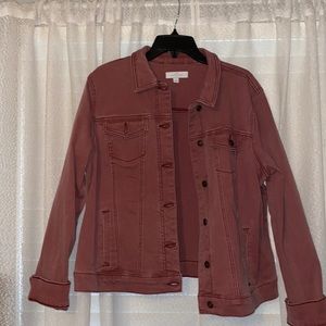 New directions dusty rose jean jacket!